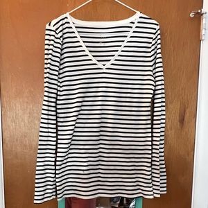 A new day striped tee